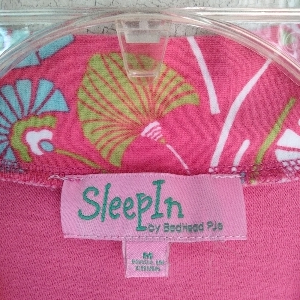 BedHead 100% Cotton Robe Pink and Floral M  Loungewear - Picture 3 of 10